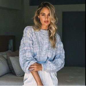 L Space Ojai Pullover Ombré Women’s Size L NWT